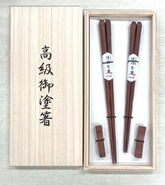 Coffret duo baguettes laquées Manilkara premium
