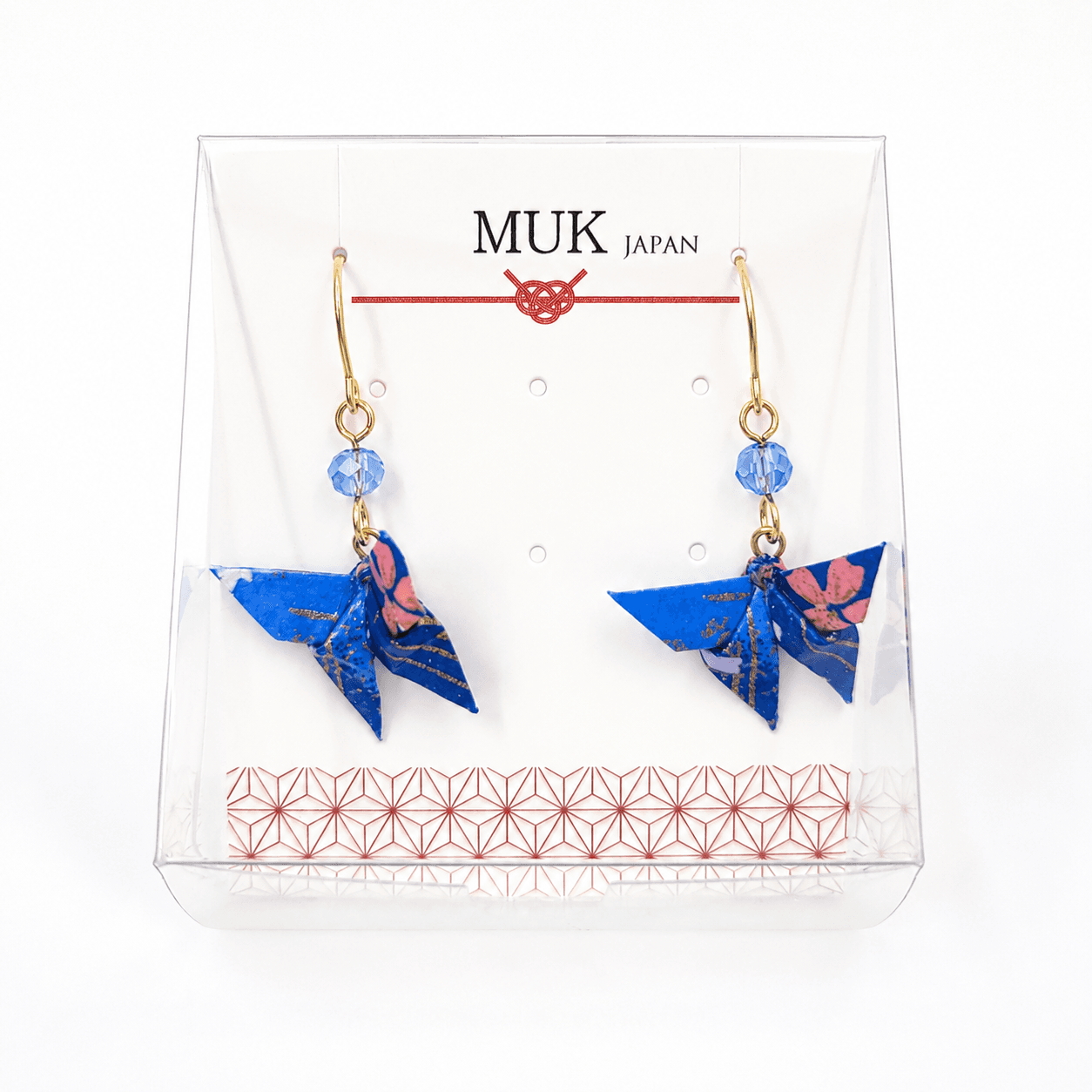 Boucle d'oreille japonaise Origami Papillons