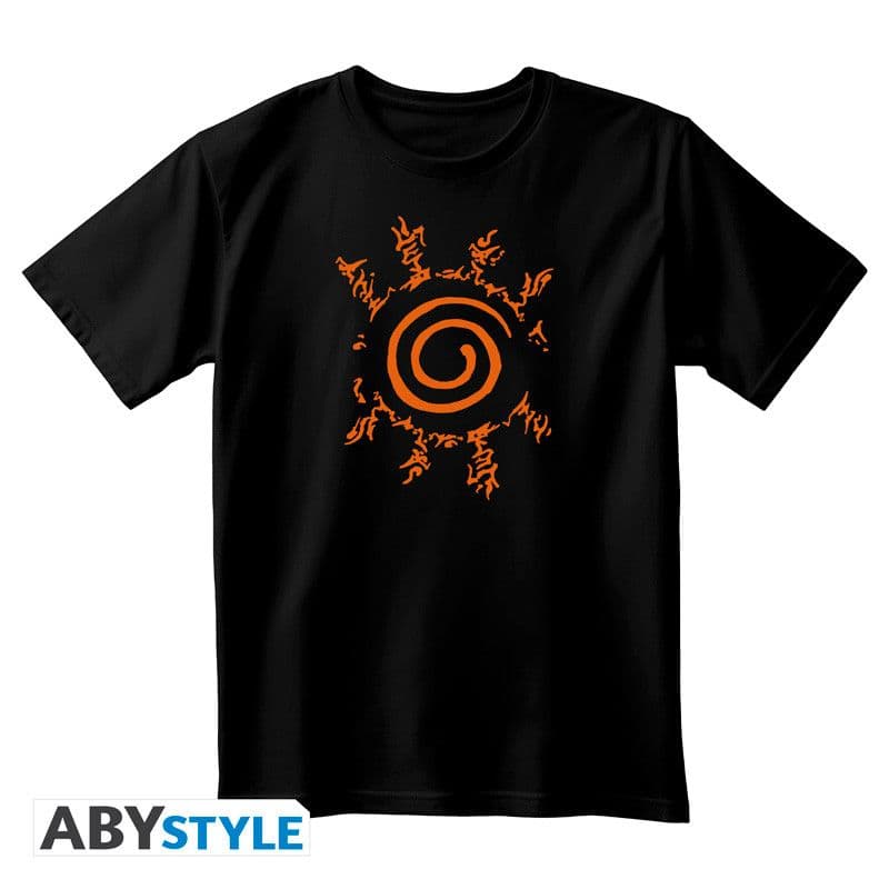 T-shirt Naruto Shippuden - Sceau unisexe noir
