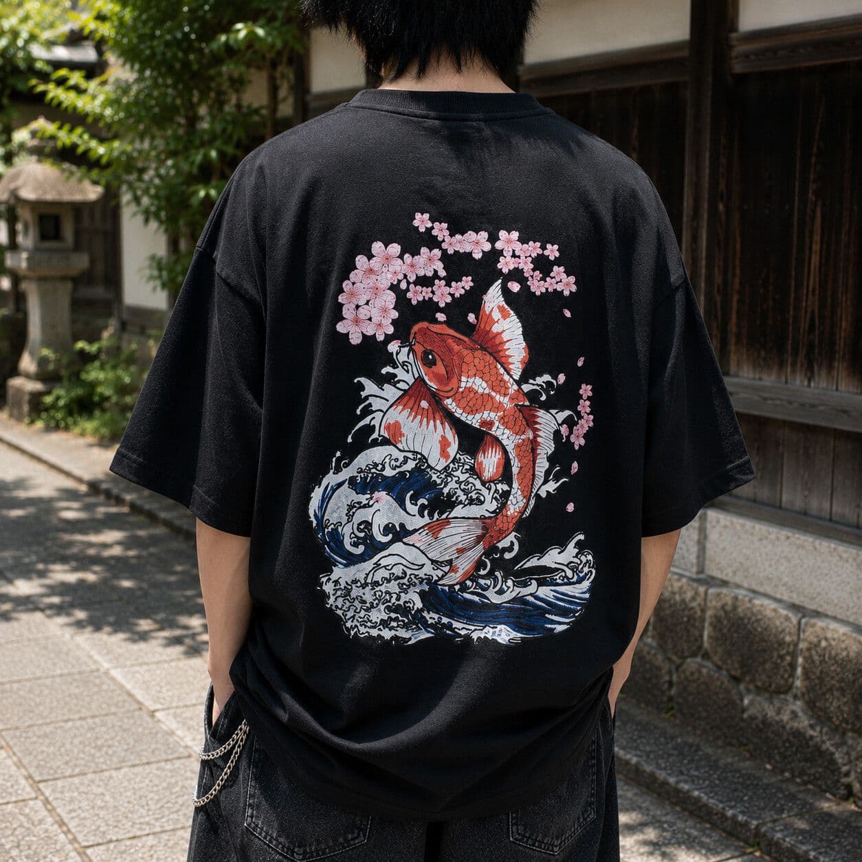 T-shirt Embroidered Sakura Inbound