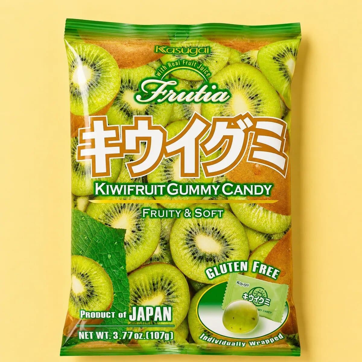 Kasugai Frutia Gummies Kiwi 107g