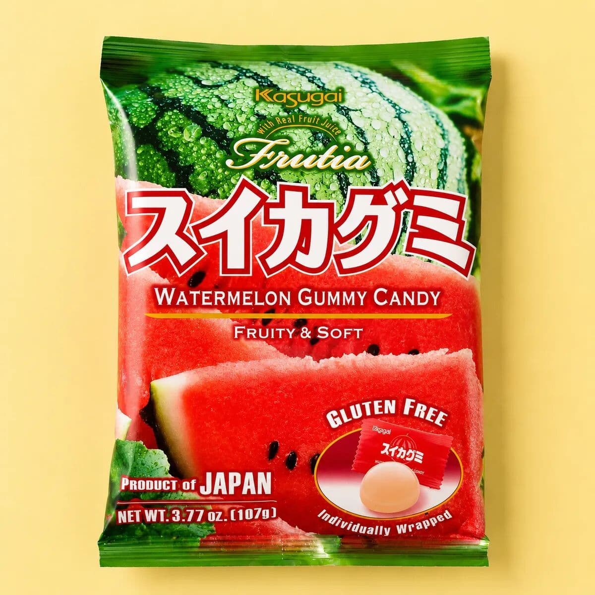 Kasugai Frutia Gummies Pastèque 107g