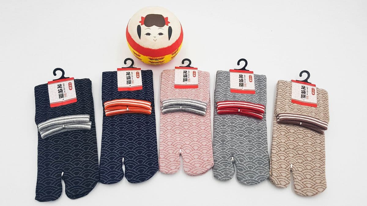 Chaussettes tabi coton Vague (FR 34-40)