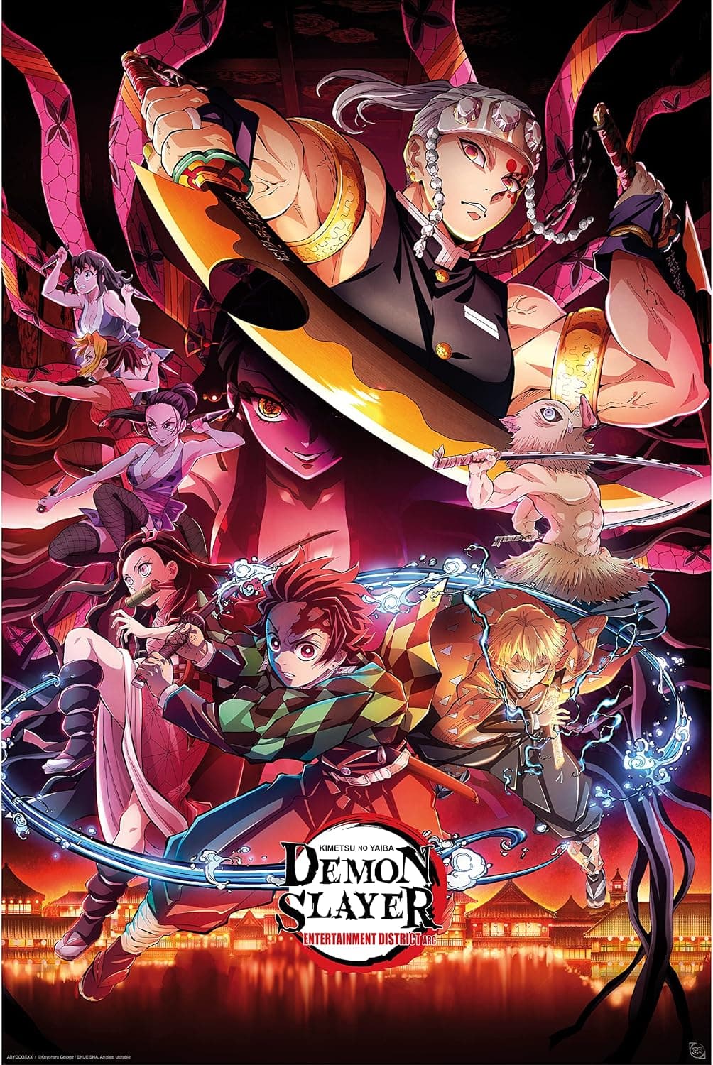 Affiche Demon Slayer Quartier des Plaisirs 91,5 x 61 cm