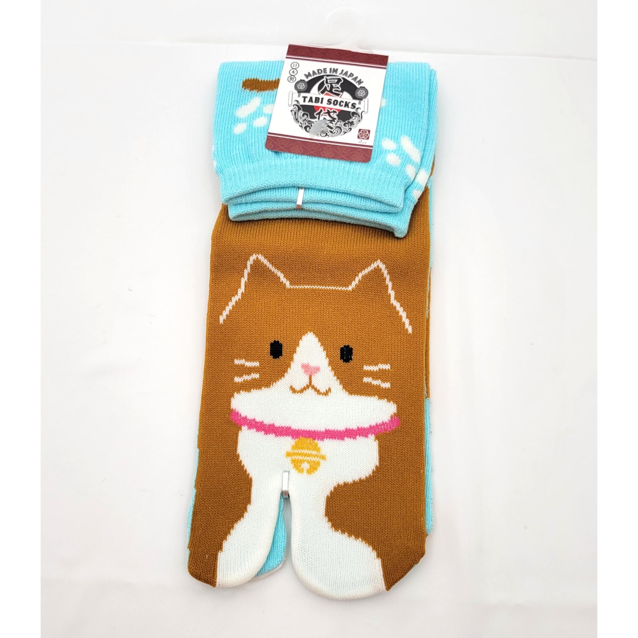 Chaussettes tabi Chat et clochette