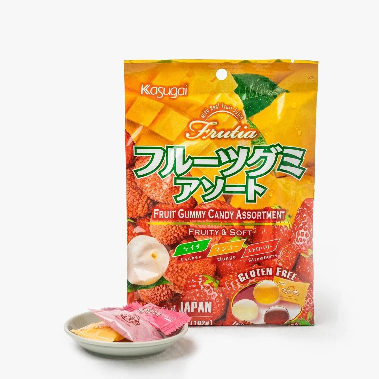 Kasugai gummy fruits mix 102 g