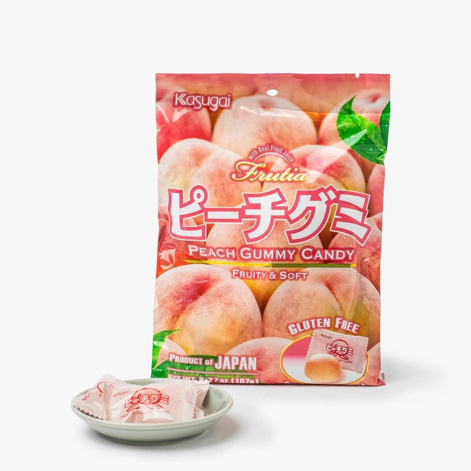 Kasugai gummy pêche 107 g