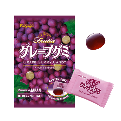 Kasugai gummy raisin noir 107g